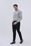 Premium Grey Black Narrow Checkered Shirt