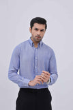 Sheen Blue with Contrast line Button Down Shirt