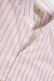 Premium White Cream Striped Shirt