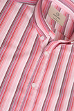 Pink Multicolor Striped Shirt