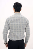 Premium Grey Checkered Winter Shirt