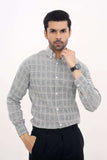 Premium Grey Checkered Winter Shirt
