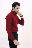 Premium Winter Flannel Maroon Shirt