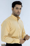 Light Yellow with Contrast Lining Button Down Shirt