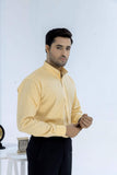 Light Yellow with Contrast Lining Button Down Shirt