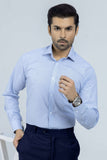 Blue Narrow Checkered and Dotted design Shirt
