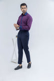 Premium Blue Contrast Collars with Contrast Lining Shirt
