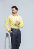 Premium Yellow Textured Shirt