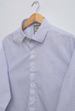 Premium White With Blue Lining Formal Shirt